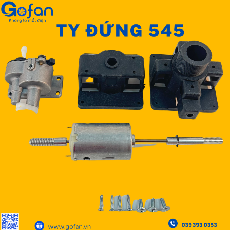 Đầu quạt 12V DC- Ty Đứng