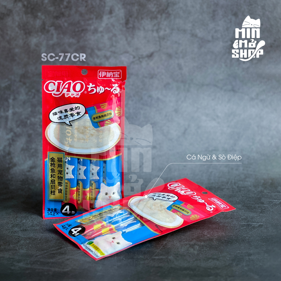 SÚP THƯỞNG CIAO CHURU CHO MÈO DẠNG GÓI 14G