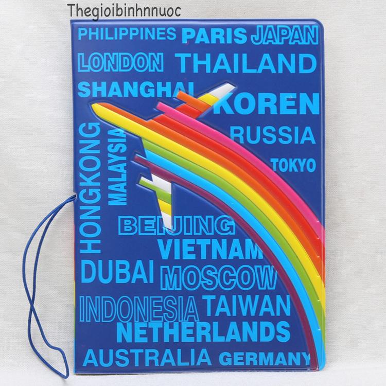 Vỏ Bọc Hộ Chiếu Passport Cover Máy Bay V49