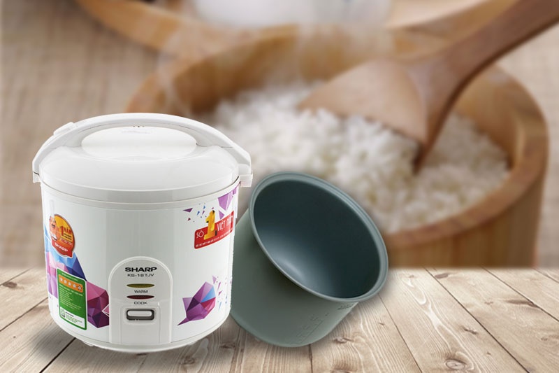 Nồi cơm điện Sharp KS-181TJV  1.8 Lít ( hàng chính hãng)