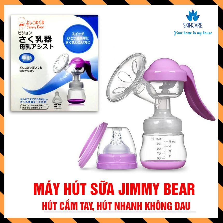 Máy hút sữa , Máy hút sữa bằng tay - Máy hút sữa cầm tay Jimmy Bear hàng Nhật Bản