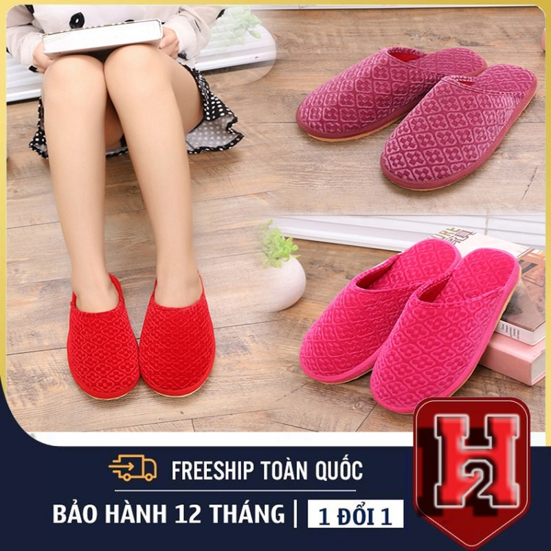 Dép Bông Đi Trong Nhà VN19, Dép Lông Giữ Ấm, Chất Nỉ, Siêu Mịn, Êm Chân, Không mùi Hôi, giá rẻ