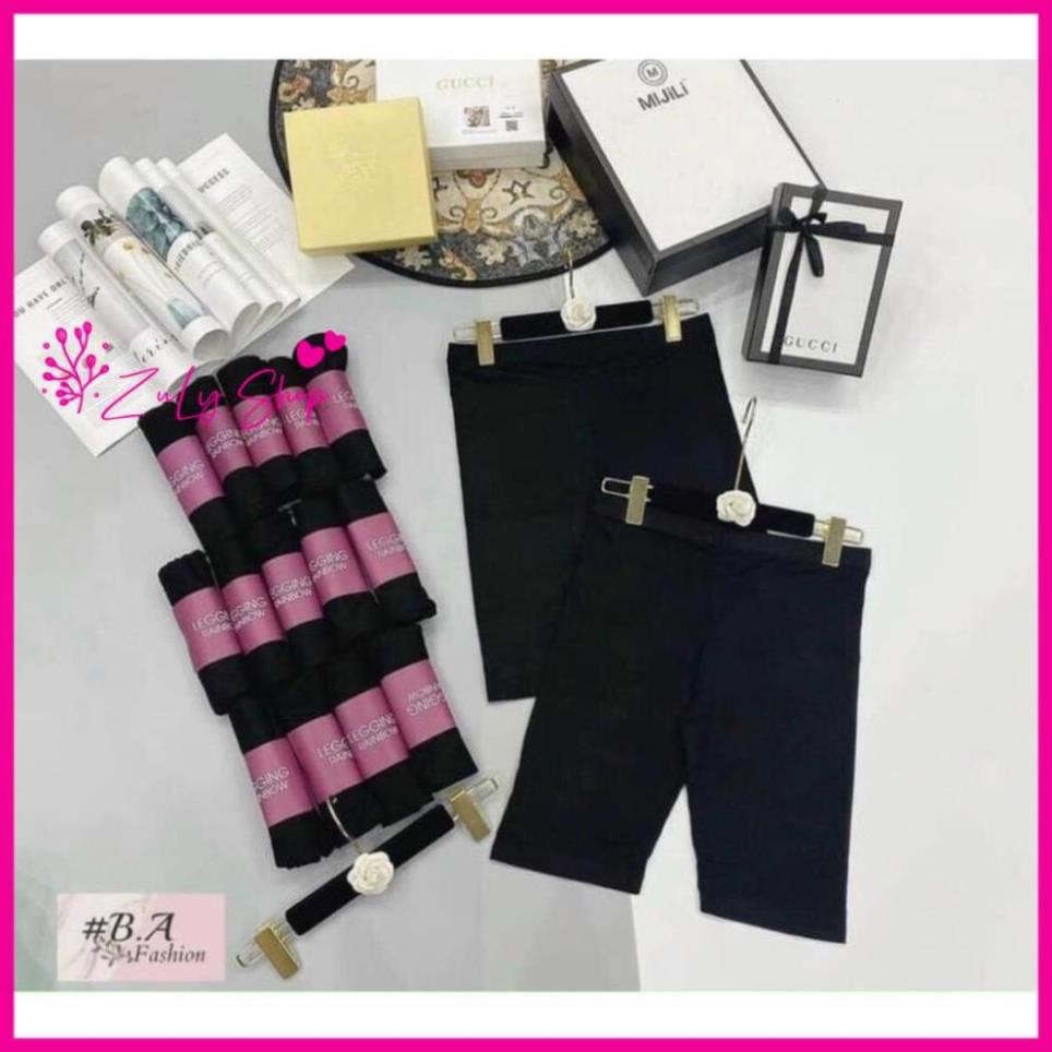 Quần legging ngố đùi thái cạp chun siêu mịn