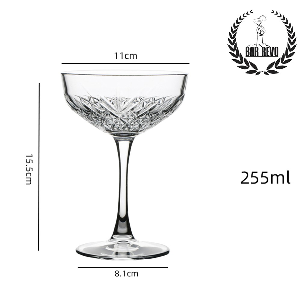 [Barrevo]Ly coupe champagne - Ly thủy tinh