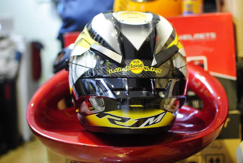 Tem Yamaha màu Vàng dán Mũ Fullface