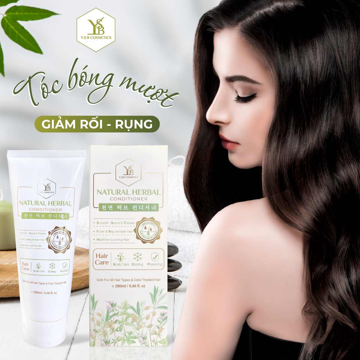 [HCM][YSB Cosmetics] Dầu xả Tinh Dầu Argan NATURAL HERBAL CONDITIONER