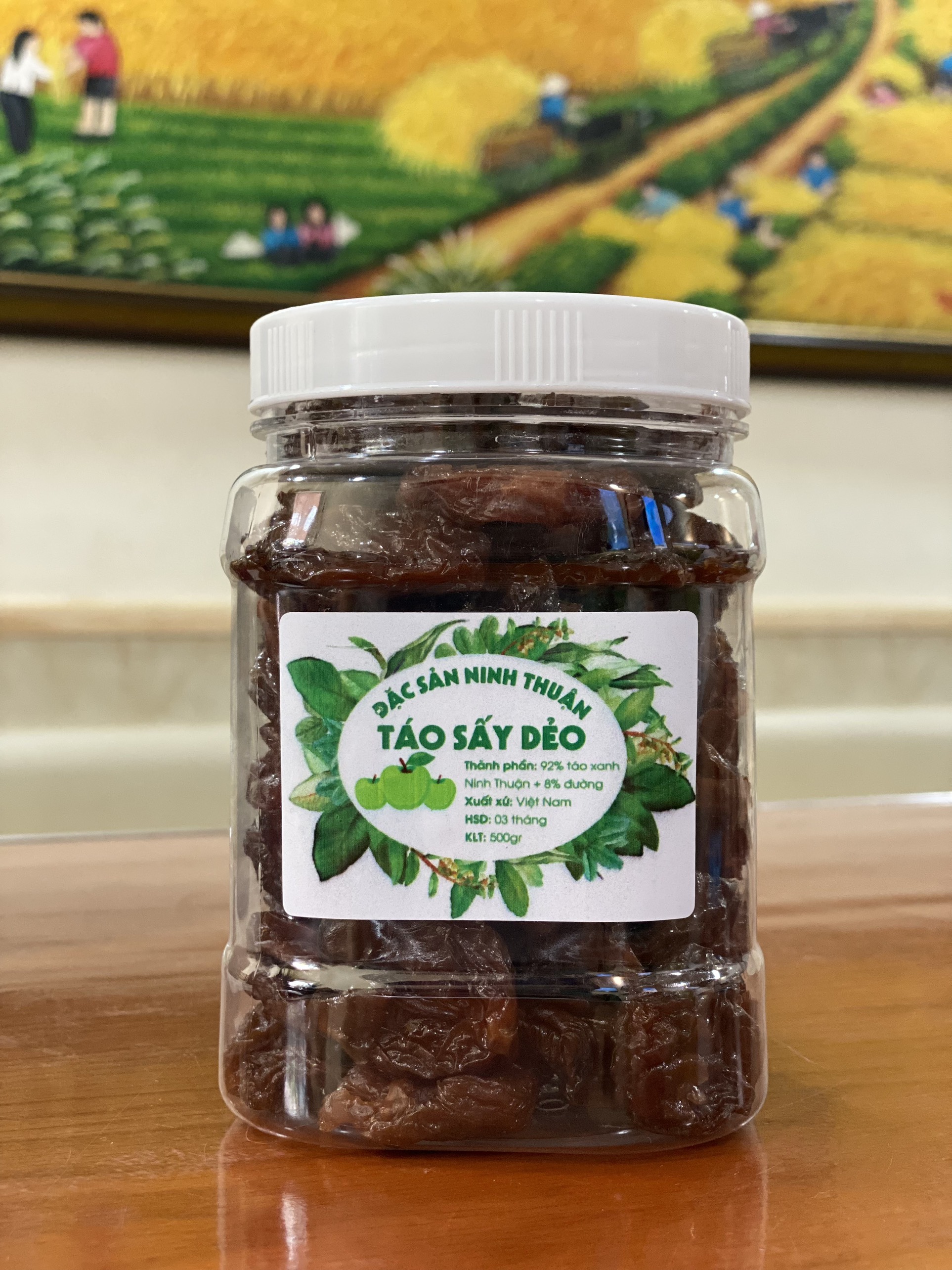 [HÀNG CÓ SẴN] TÁO SẤY DẺO ÍT ĐƯỜNG ĐẶC SẢN PHAN RANG NINH THUẬN 500gr
