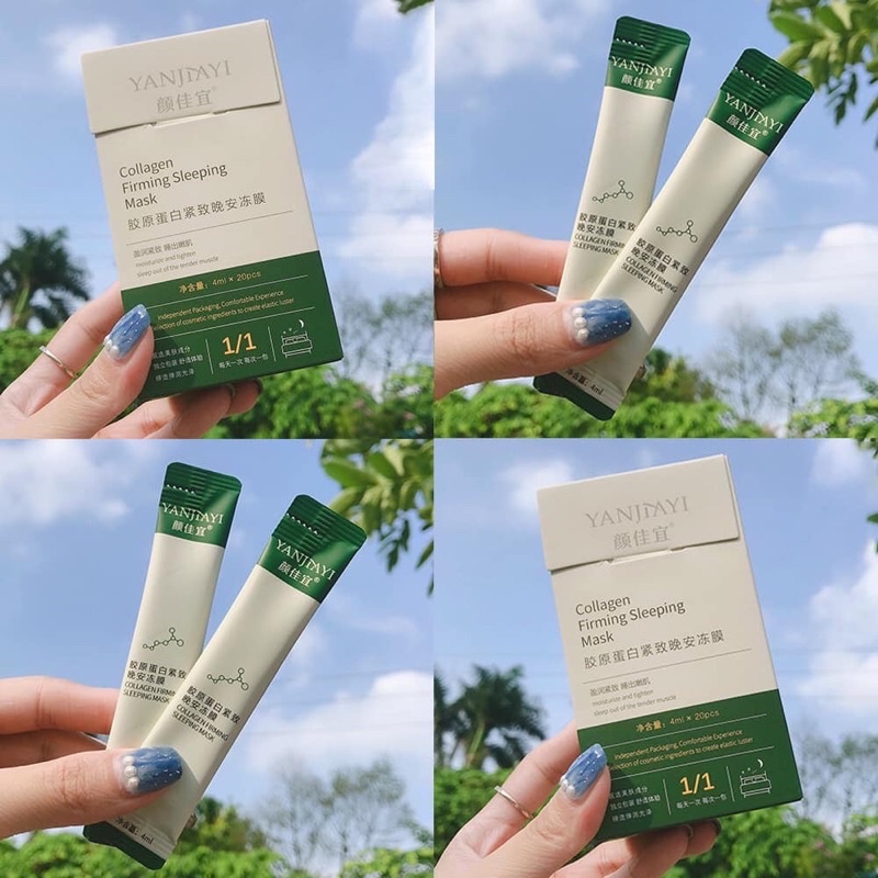 10 gói mặt nạ ngủ thạch colagen