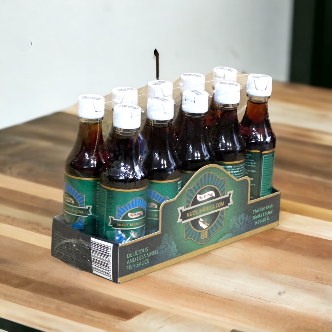 ( BAO THÙNG XỐP)Nước mắm Hạnh Phúc 60 độ đạm Chai 50ml( LỐC 10 CHAI)