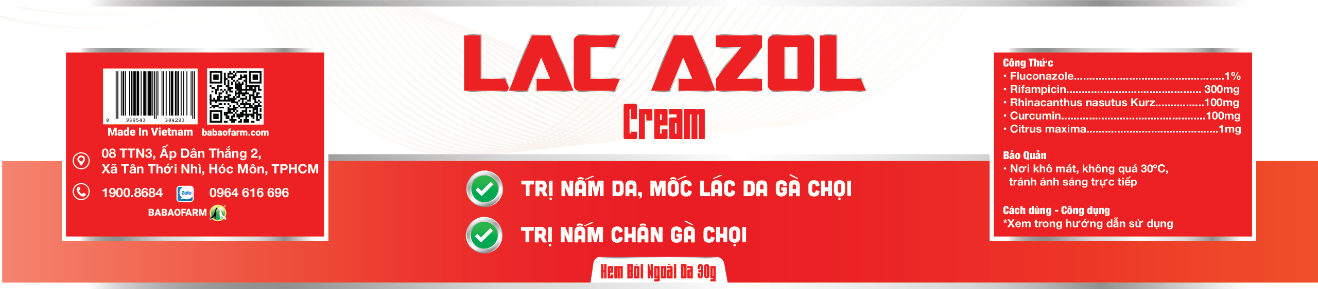 LAC AZOL CREAM 30G