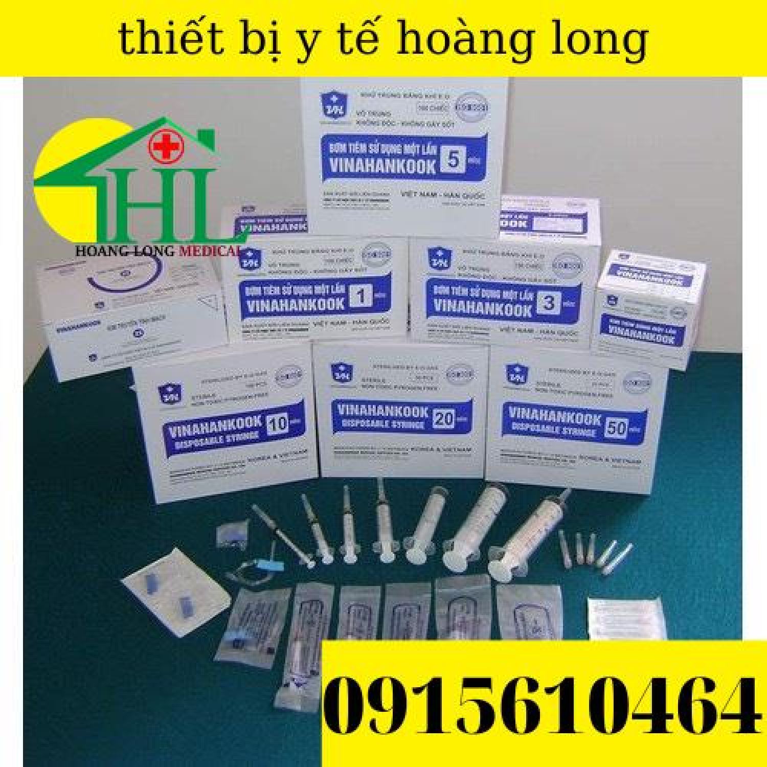 [Bán lẻ 10 chiếc] Bơm tiêm 1 lần Vinahankook 5ml