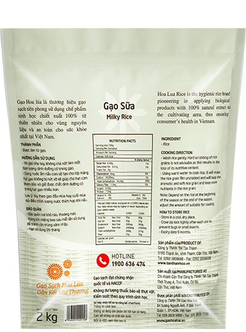 GẠO SẠCH HOA LÚA TRẮNG 2 KG