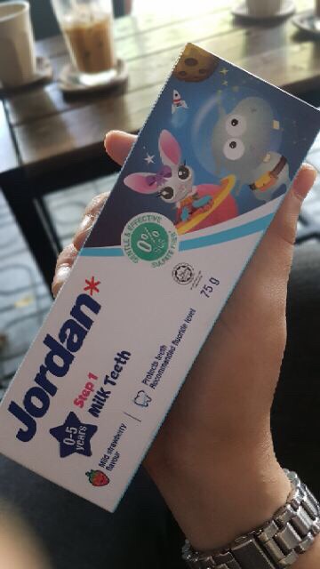 Combo 2 Kem đánh răng JORDAN STEP 1 vị dâu (Cho bé từ 0_5 Tuổi)