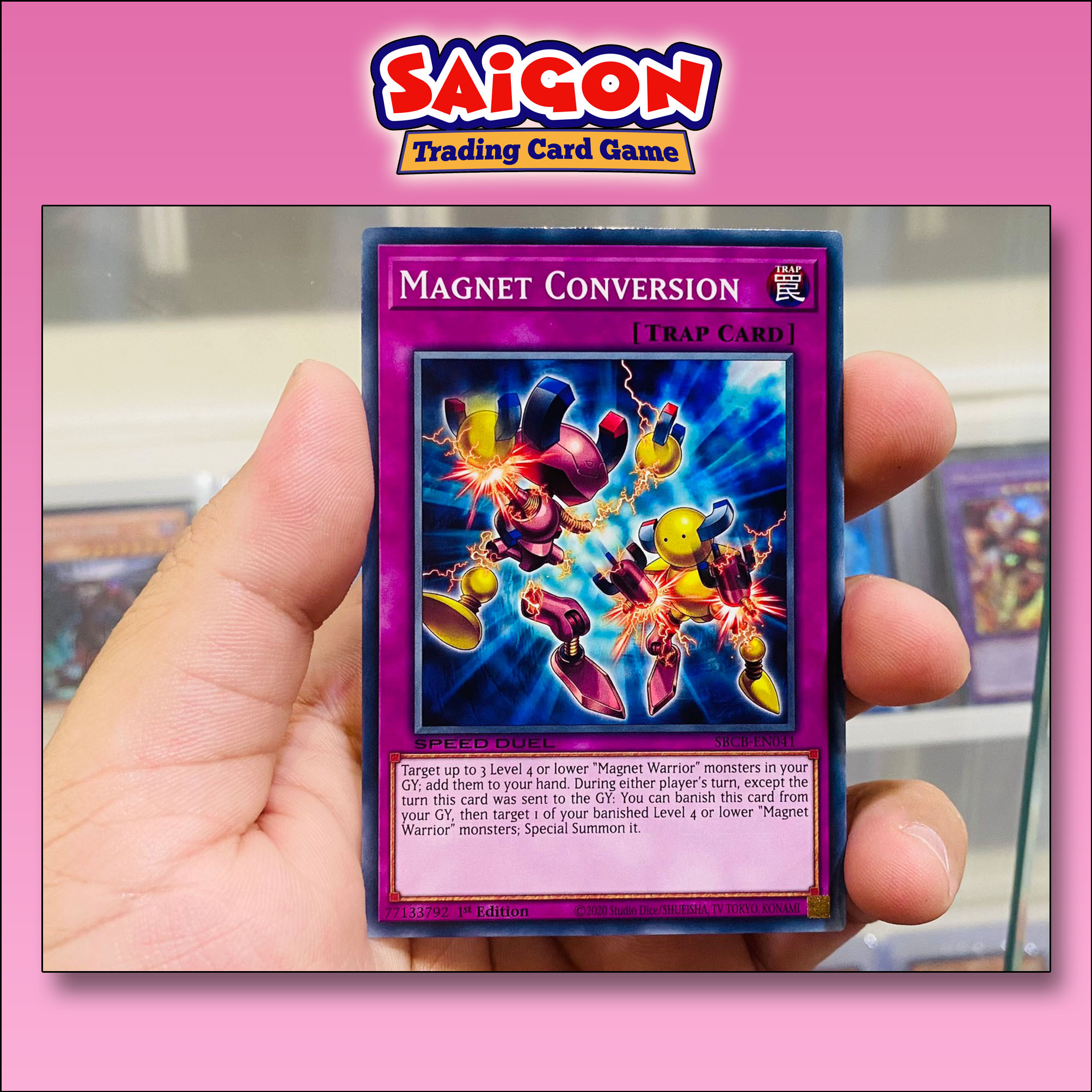 Thẻ bài yugioh mã sbcb-en041 - magnet conversion - common - 1st edition