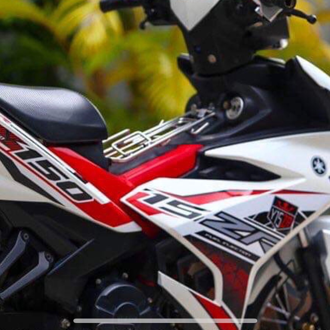 Tem rời ex 150 Y15ZR đỏ dán xe trắng