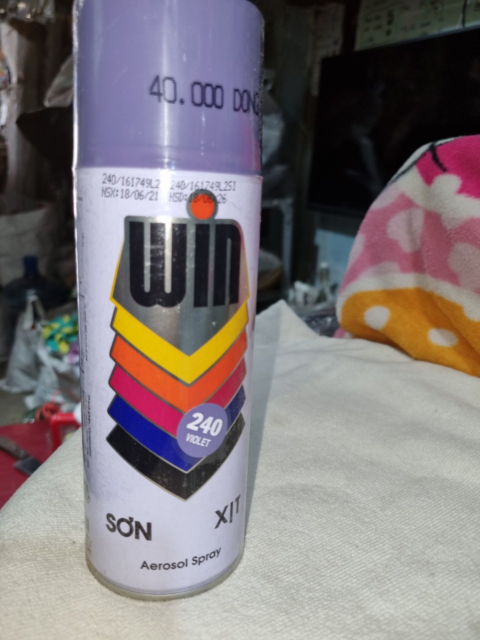 Sơn xịt màu tím (A240) WIN ( 400 ml ) (như hình)