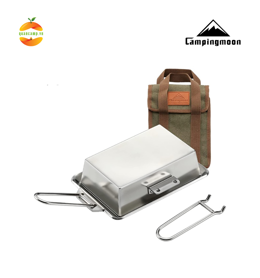 Chảo chiên bằng thép không gỉ Campingmoon DO-2117