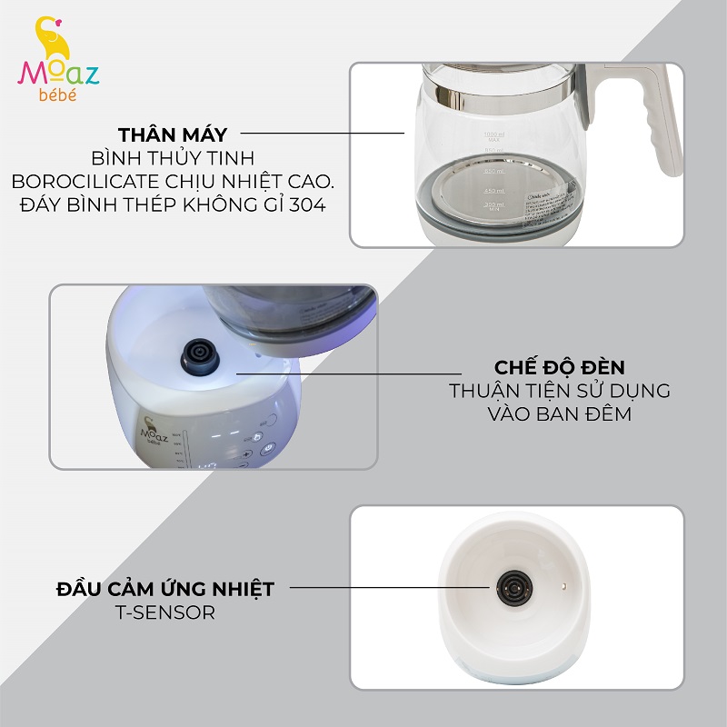 Bình đun nước thông minh Moaz BéBé MB – 002