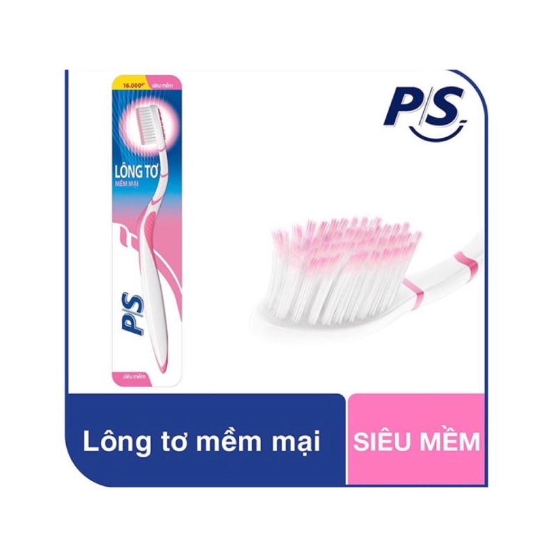 Bàn chải đánh răng P/S Lông Tơ Siêu Mềm Nanosoft (BIBISTORE)