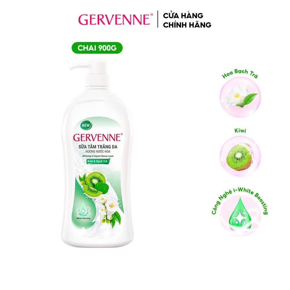 Sữa tắm trắng da hương nước hoa Gervenne 900g