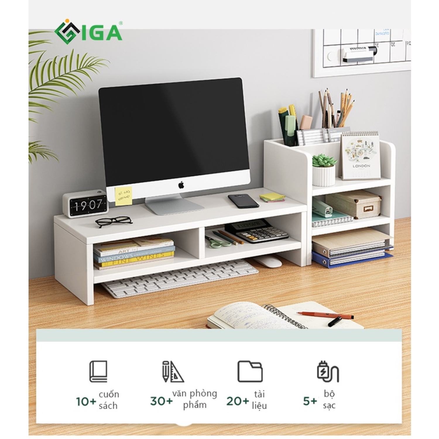 Kệ để máy tính để bàn phòng làm việc có 2 màu lựa chọn - GP184