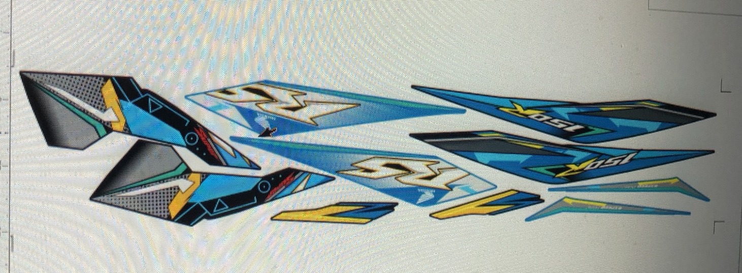 tem rời sonic 150 rs xanh đen