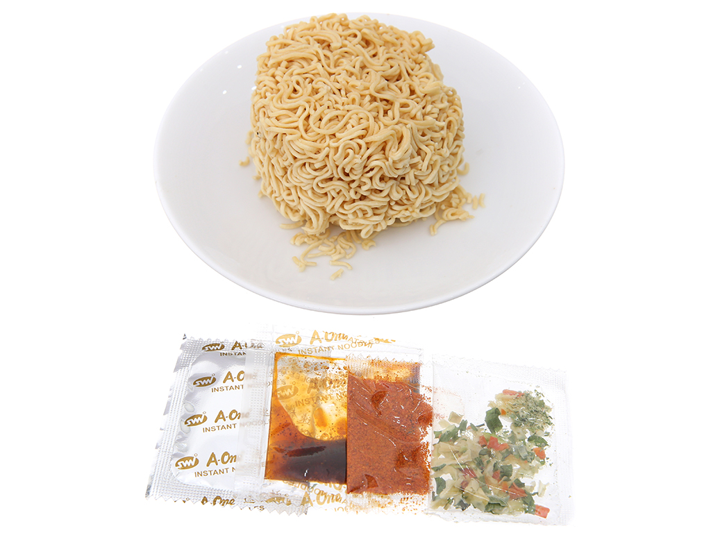 Thùng 12 ly mì A-One hương vị bò 65g