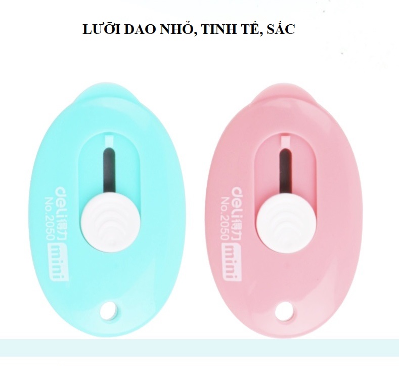 Dao Rọc Giấy Mini Deli 2050 Tiện Gọn