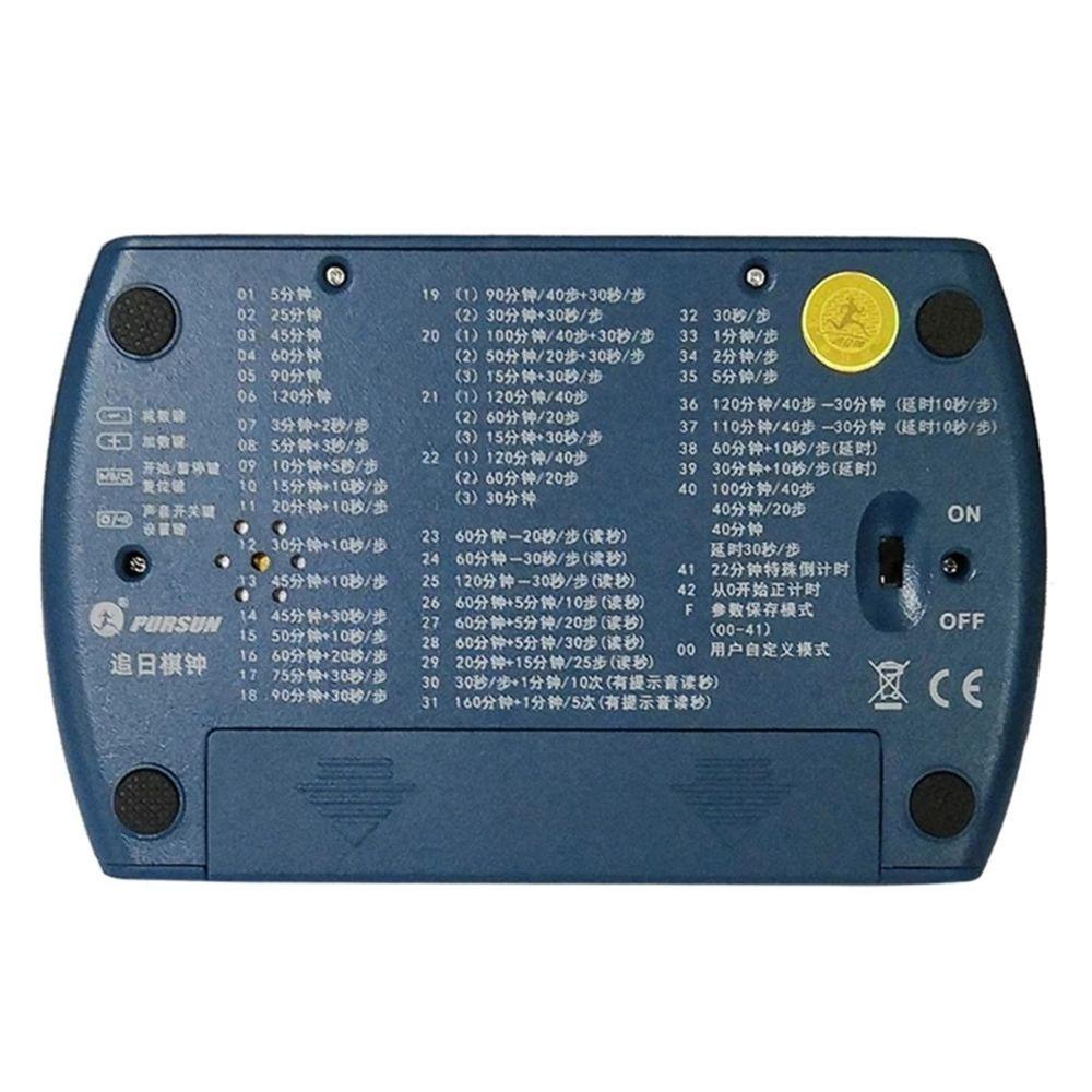DARNELL Durable Game Clock Chess Competition Digital Timer Chess Clock International Checkers Advanced Count Up Down Board Game Playing Board Game Accessory Chess Games Tools Game Timer
