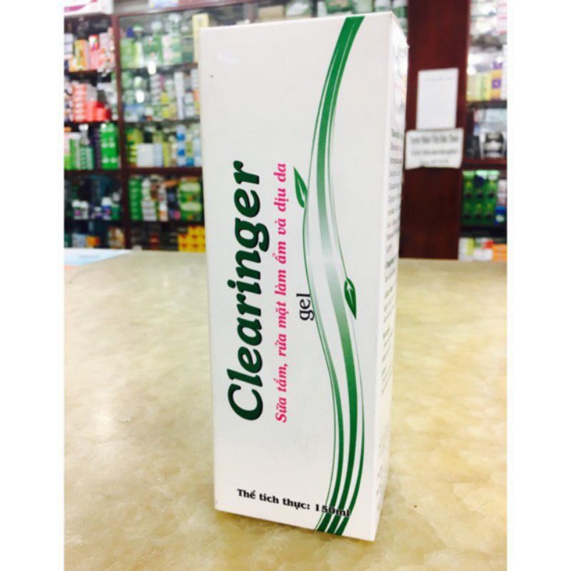 Sữa tắm, rửa mặt và làm ẩm da Clearinger