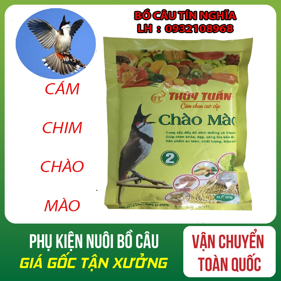 [HOÀN TIỀN 10%]Cám chim chào mào Thúy tuấn số 2 loại 200g - Cám chim thúy tuấn - Cám chim chào mào - Bồ câu tín nghĩa