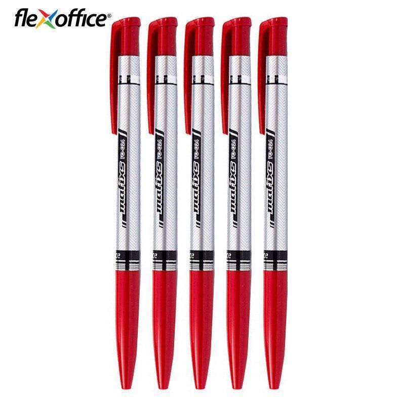 Combo 5 cây bút bi Flexoffice FO-024 ngòi 0.7mm