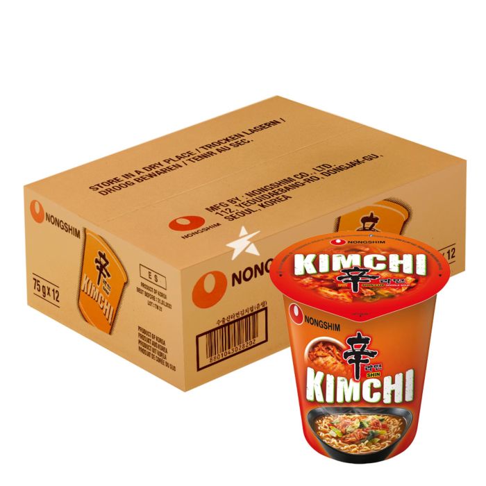 Thùng 12 ly mì kim chi ramyun nongshim 75g - mì ly ăn liền chính hãng hàn quốc