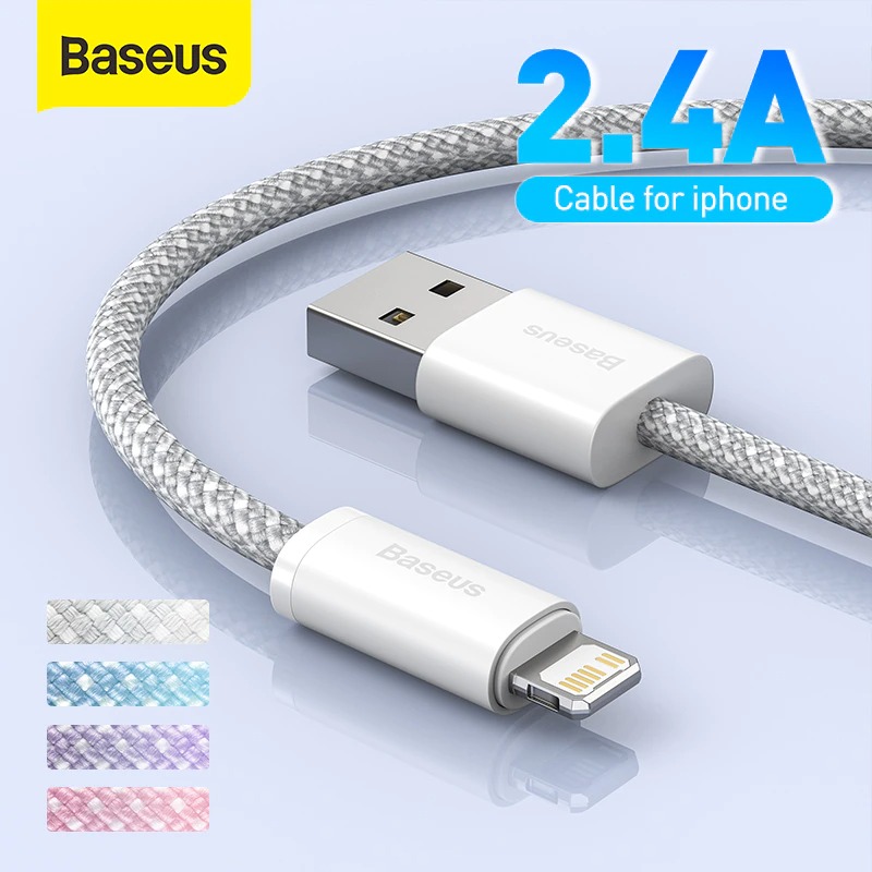 Cáp sạc nhanh, siêu bền Baseus Fast Charging Data Cable  dùng cho iPhone(2.4A, USB A to Lightning Fast charge Cable )