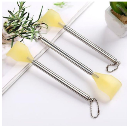 CÂY GÃI LƯNG INOX NHỎ GỌN [ĐẦU NHỰA]
