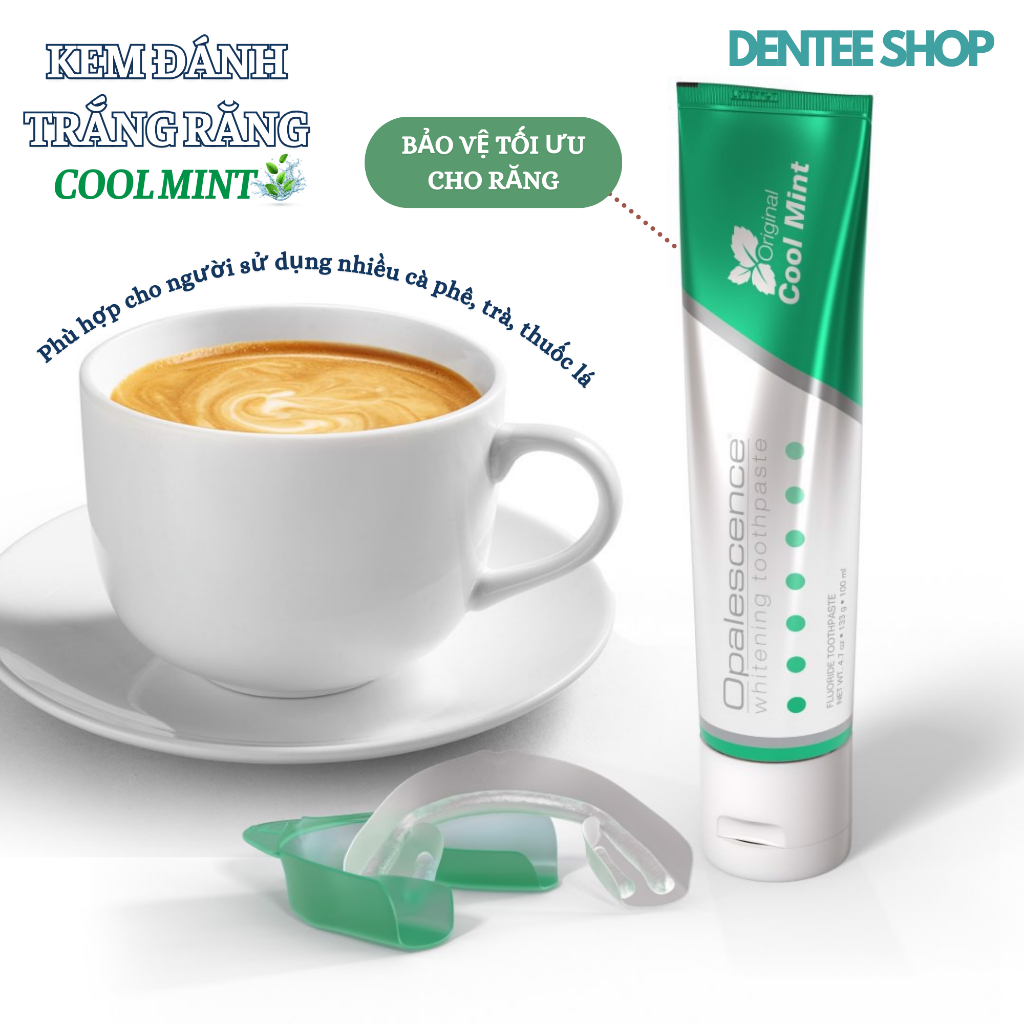 Kem đánh răng Opalescence Whitening Cool Mint cao cấp, làm trắng răng