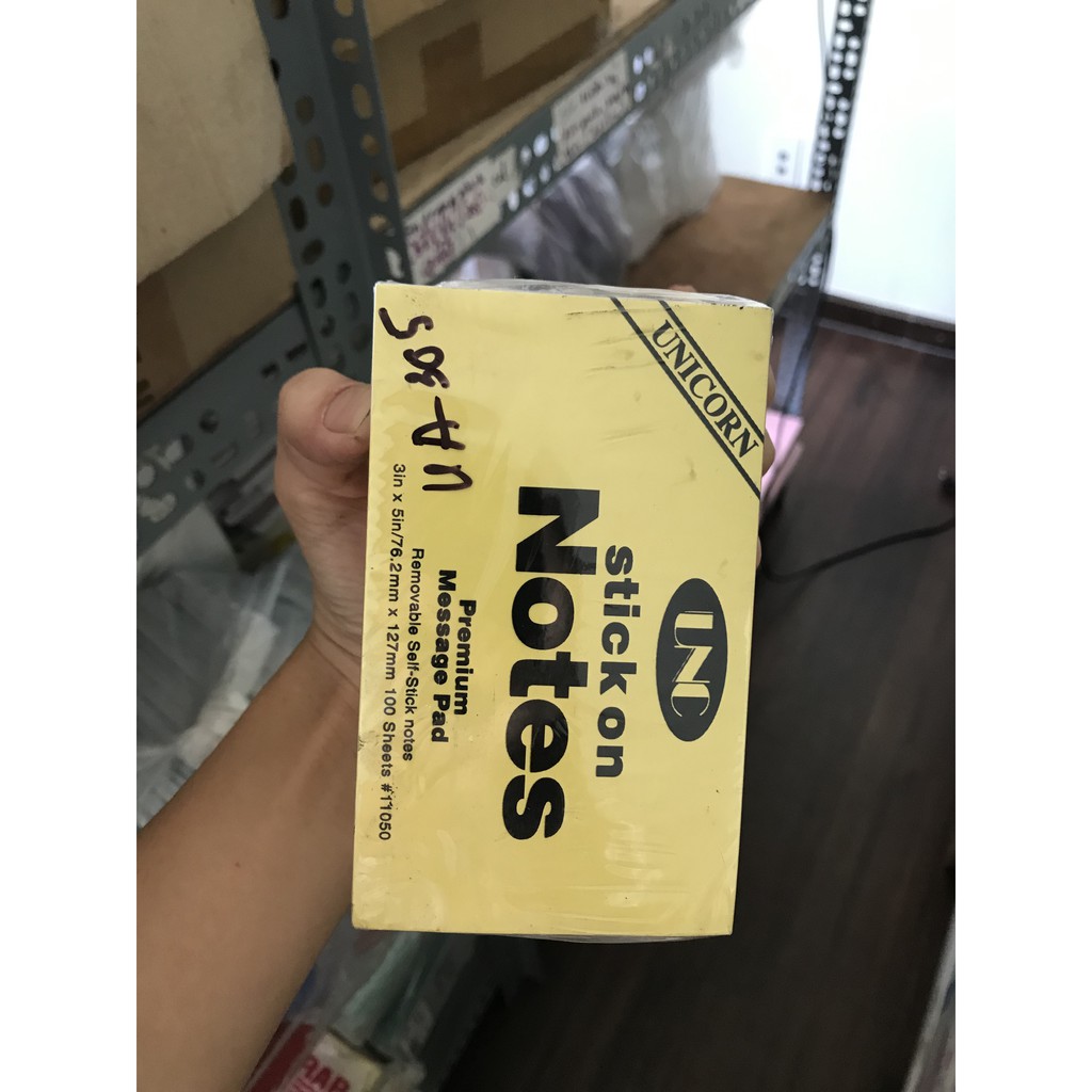 [HCM]2 xấp Giấy note vàng 3x5 UNC 76cmx125cm
