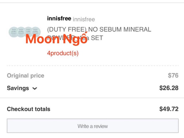Phấn Phủ Bột Innis Nosebum Mineral