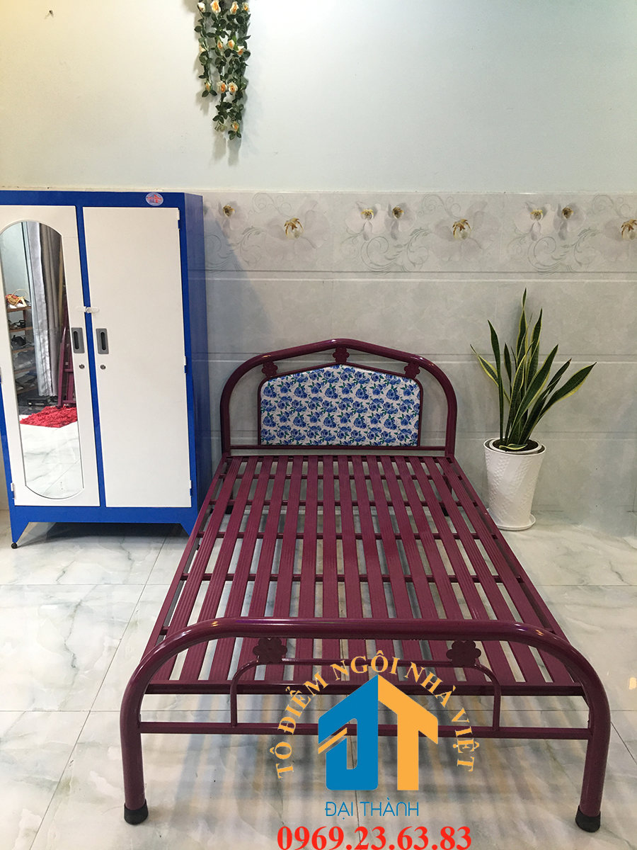 Giường  sắt kiểu tròn cách điệu 1m8 dài 2m