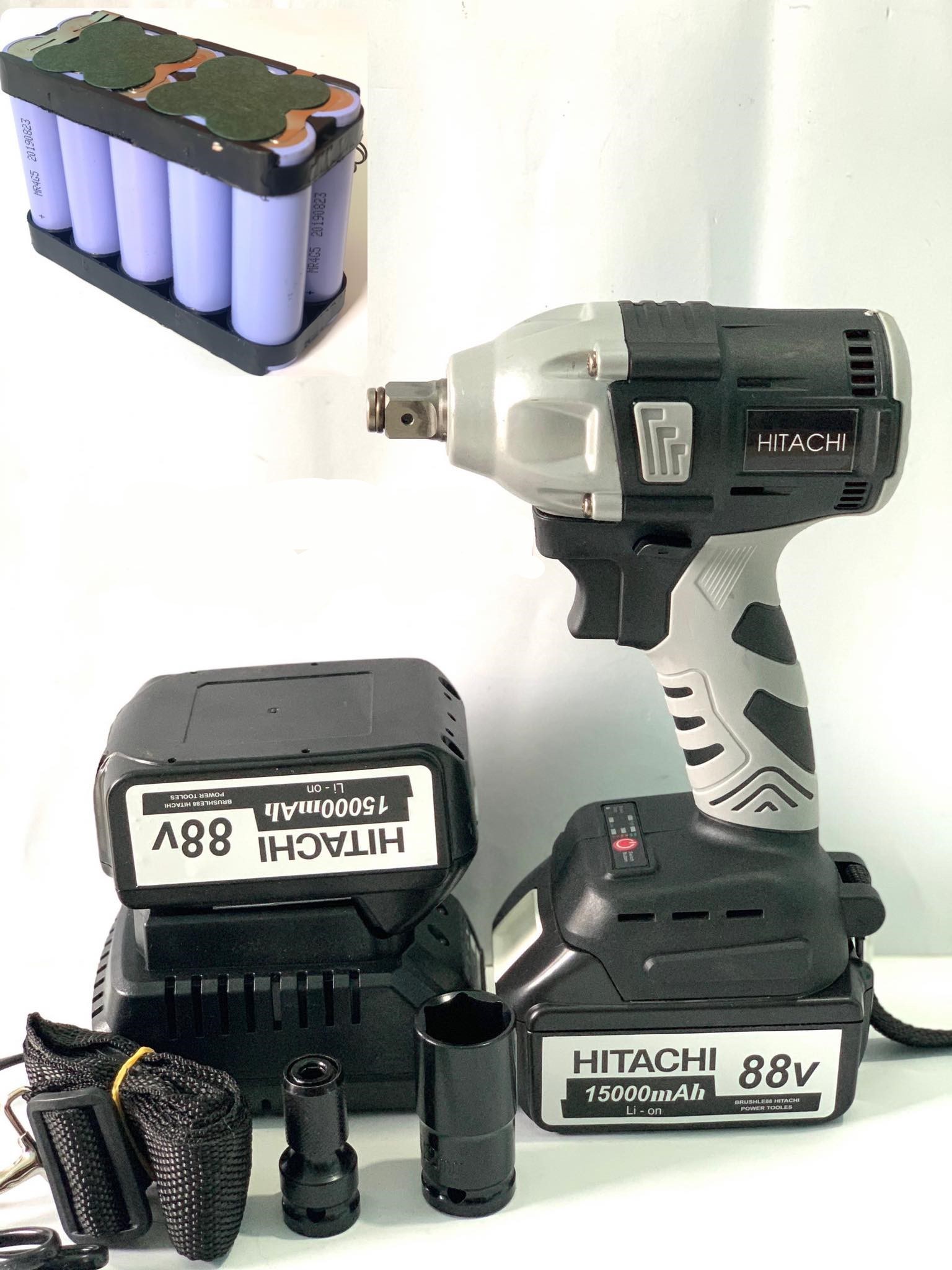 siết bulong hitachi 88v tặng chuyển vít