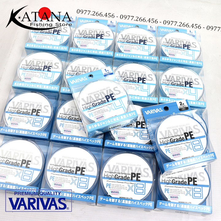 Dây PE Varivas HIGH GRADE PE X4 - High Grade X8