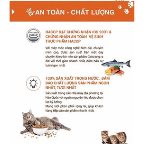 [ DATE MỚI / HOẢ TỐC + quà tặng ] [5kg ] Catsrang - Thức ăn hạt cho mèo mọi lứa tuổi 5KG nhập khẩu Hàn Quốc