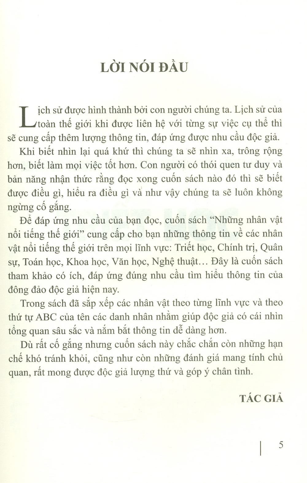 Những Nhân Vật Nổi Tiếng Thế Giới