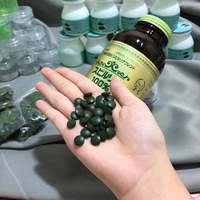 [HCM]30 viên tảo xoắn Nhật Bản (uống + đắp mặt)