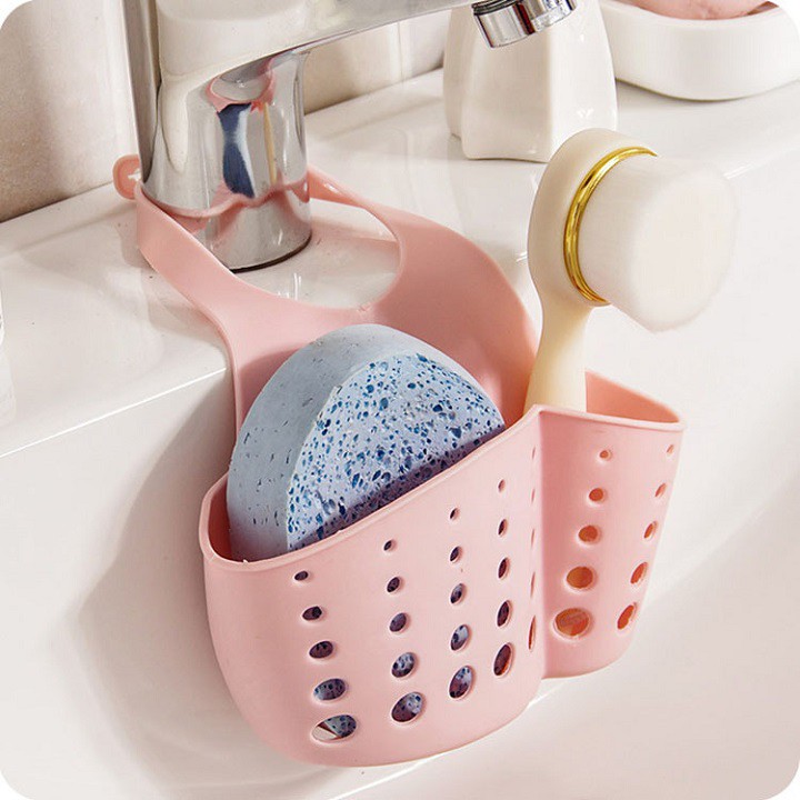 Giỏ đựng giẻ rửa bát bằng silicone tiện dụng (màu giao ngẫu nhiên)
