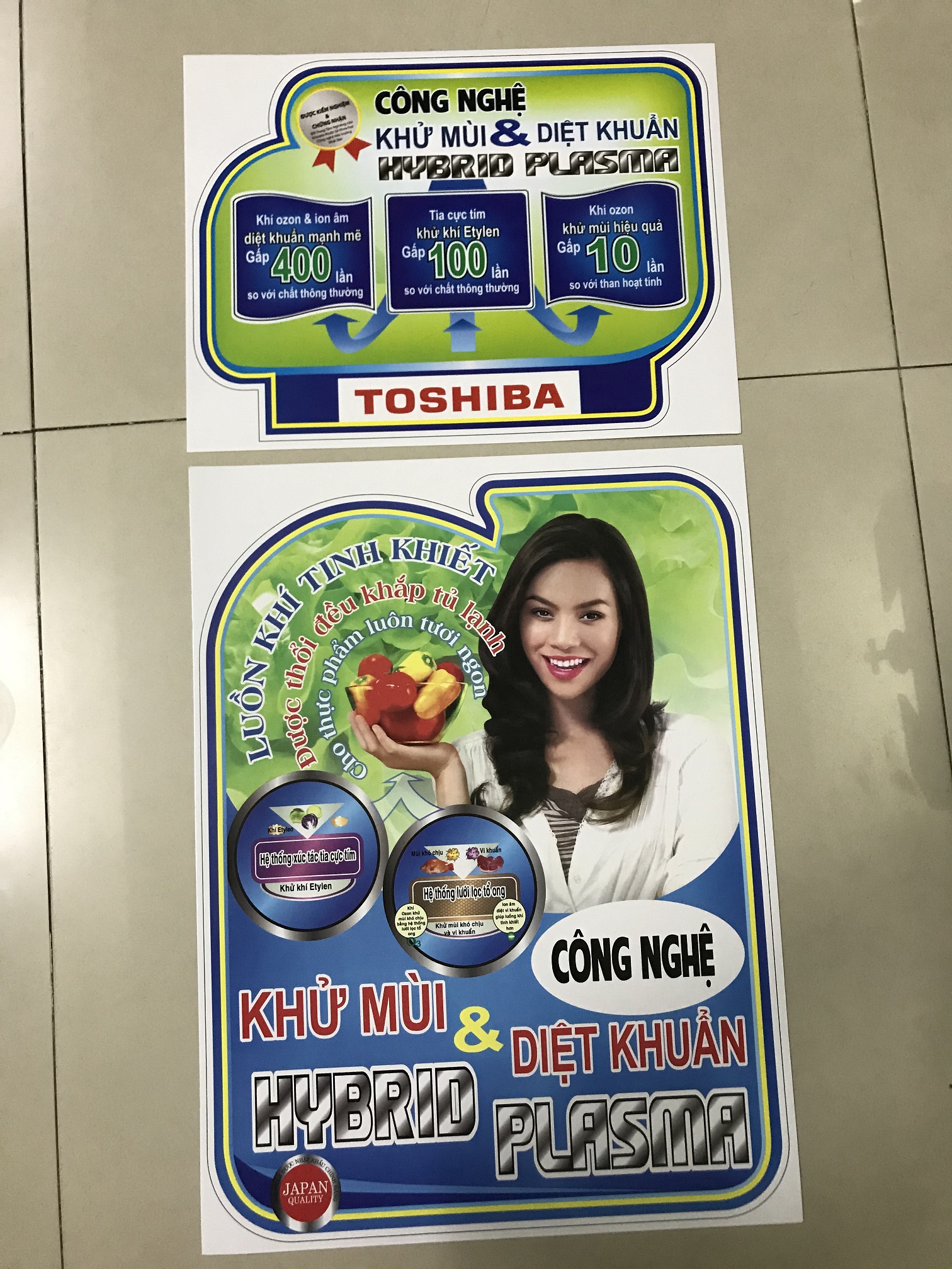 [HCM]Miếng dán tủ lạnh Toshiba - Tem dán tủ lạnh Toshiba (mẫu 3)