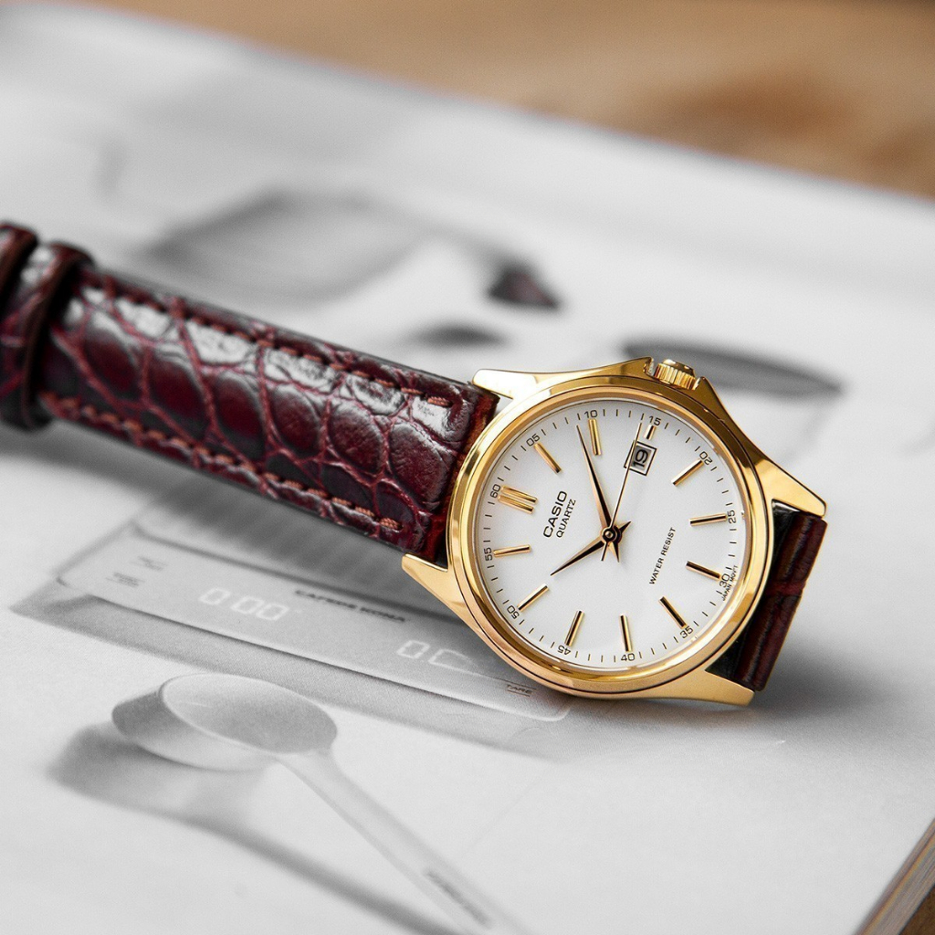 Đồng hồ Casio nữ LTP  dây da 2 màu lựa chọn