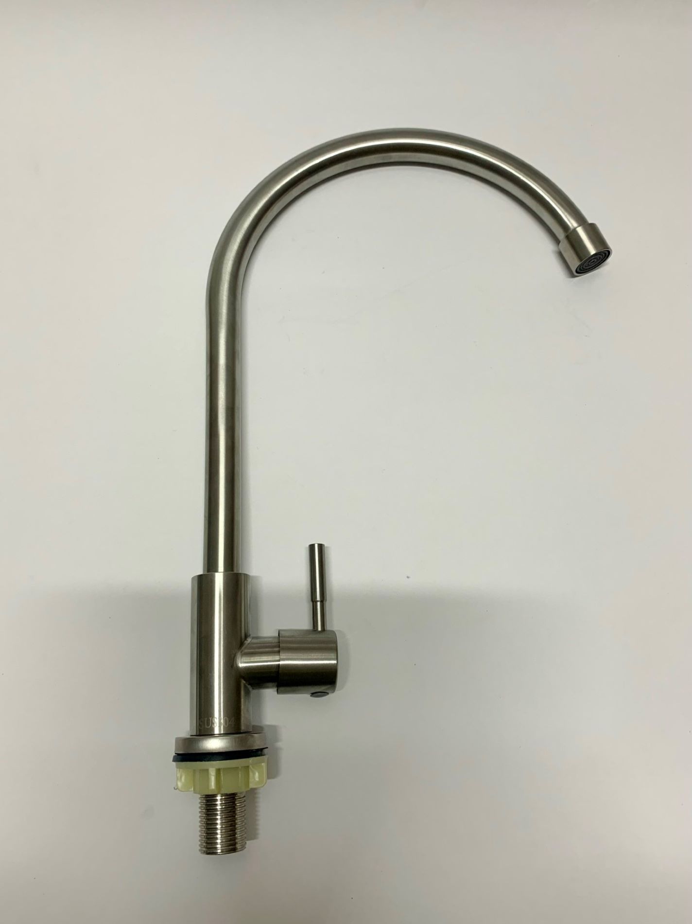 Vòi rửa chén bát lạnh inox 304 màu mờ cần cứng