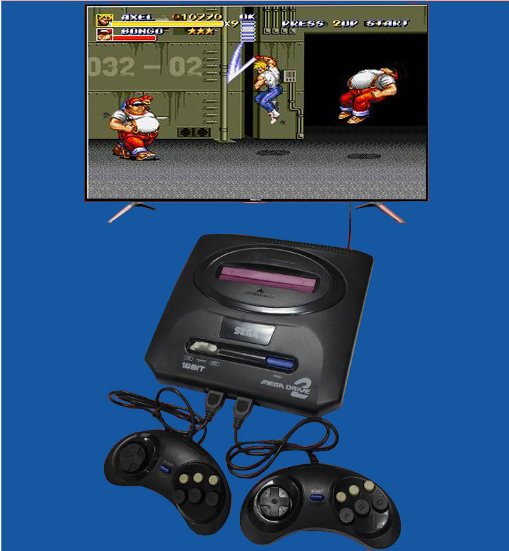 Máy chơi game 16 bit 6 nút Sega Mega Drive