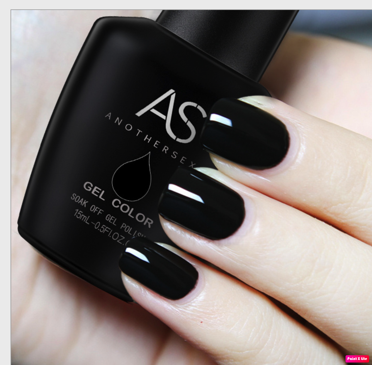 Sơn Gel AS Chai Đen Màu Đen 15ml